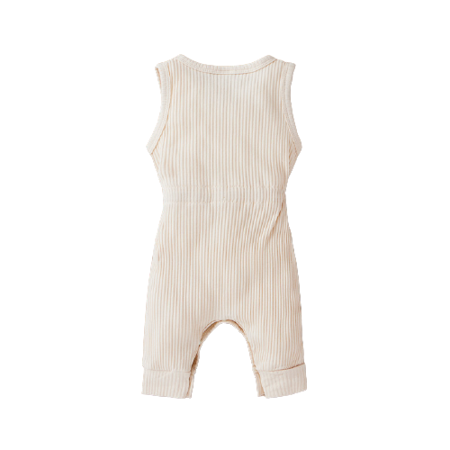 Baby Girls Ribbed Jumpsuit